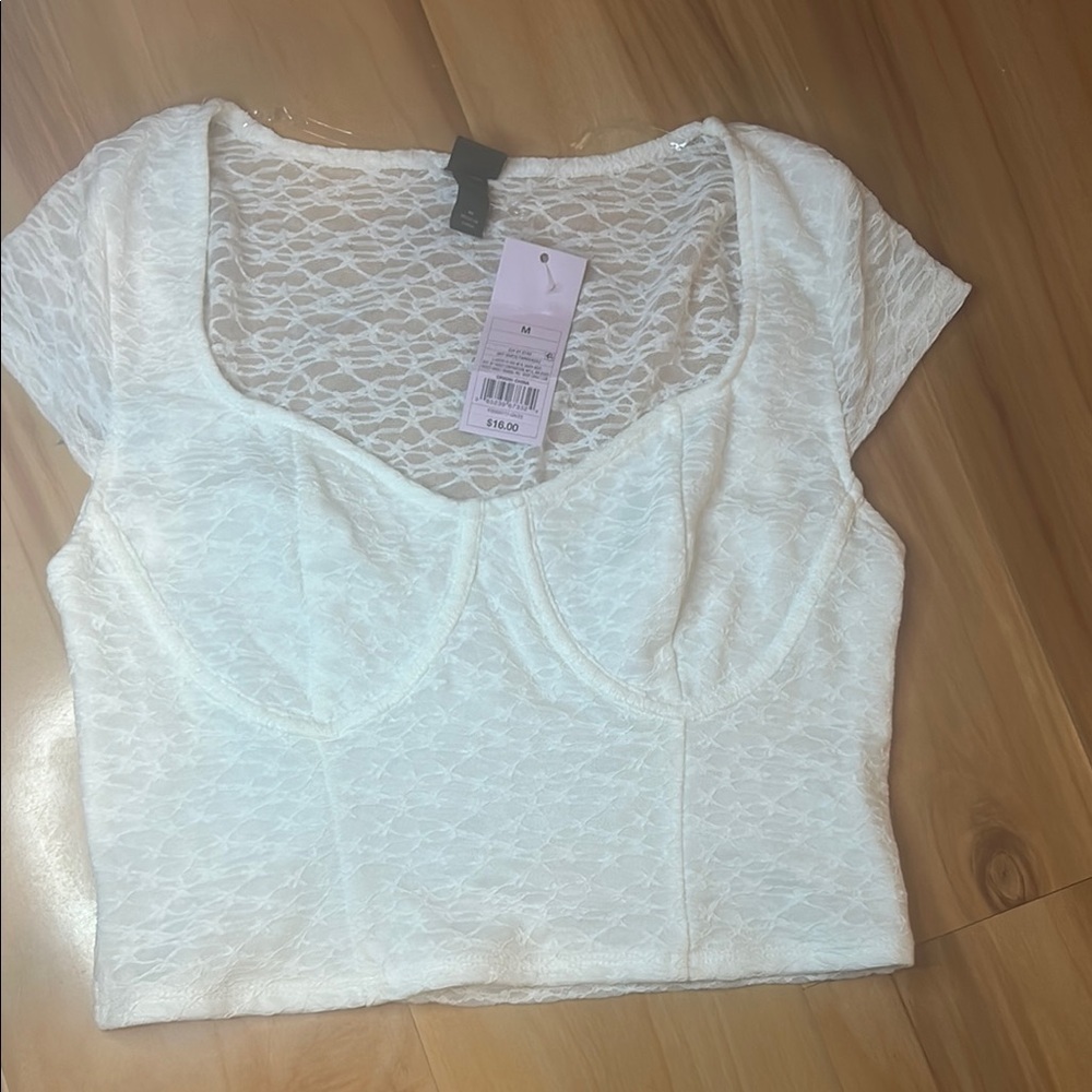 Target White Crop Top Essential